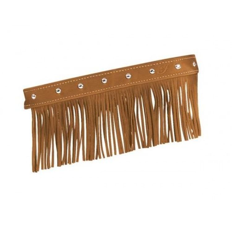 Indian Leather Floorboard Trim With Fringe